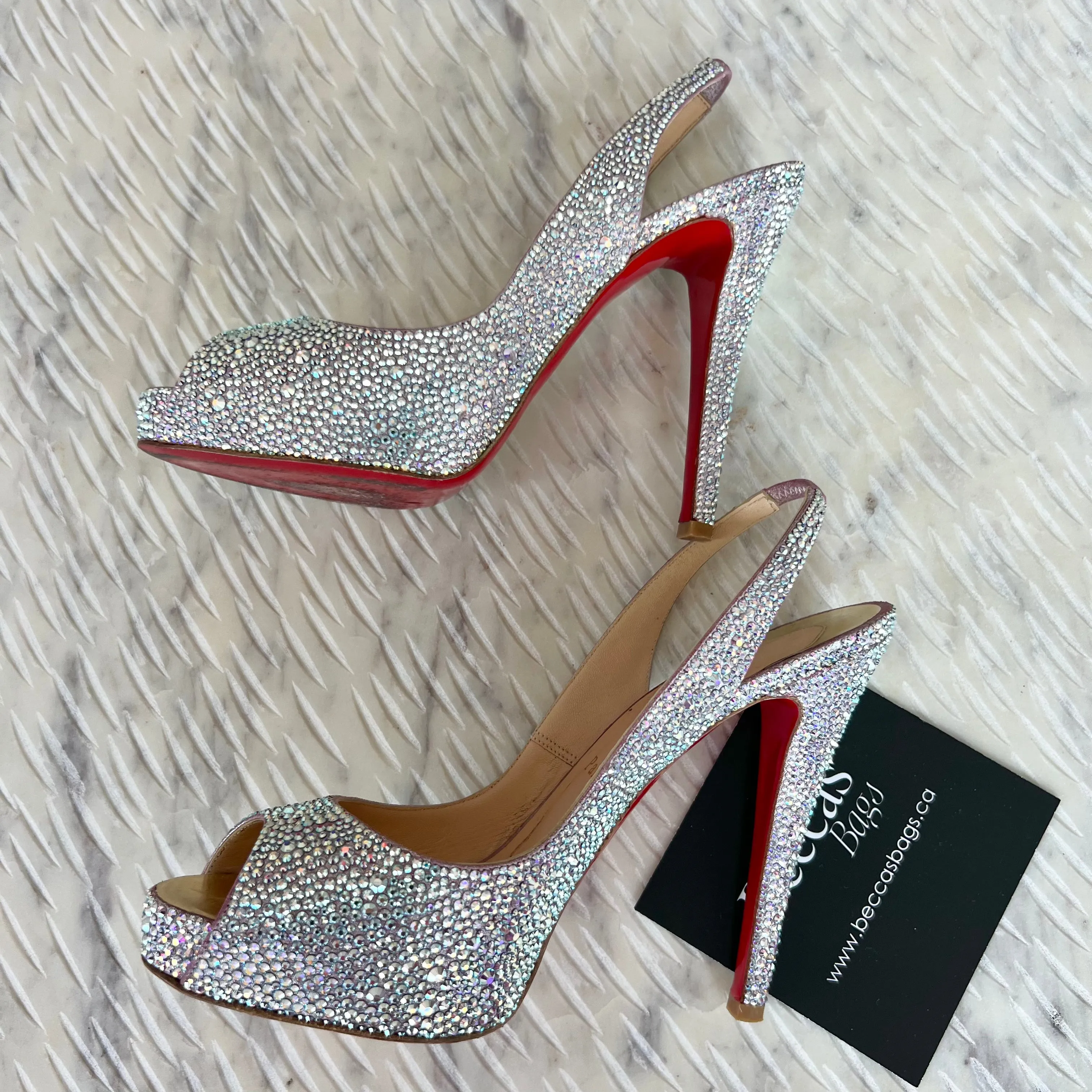 Christian Louboutin Aurora Boreale Strass Very Riche 120 Platform Pumps