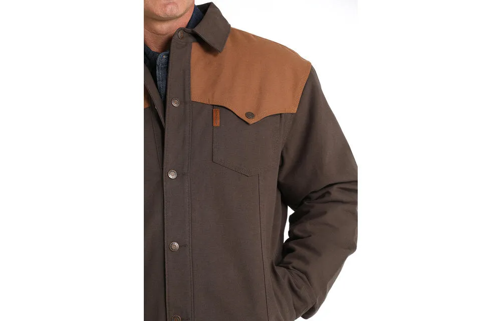 Brown Canvas Western Yoke Jacket by Cinch - Shop Now