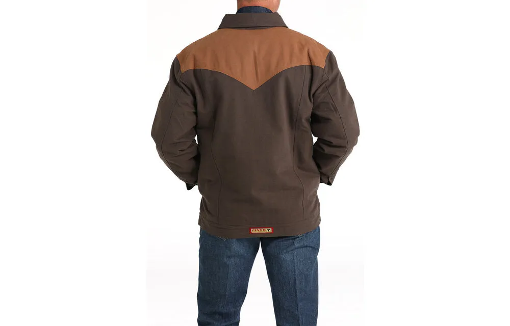 Brown Canvas Western Yoke Jacket by Cinch - Shop Now