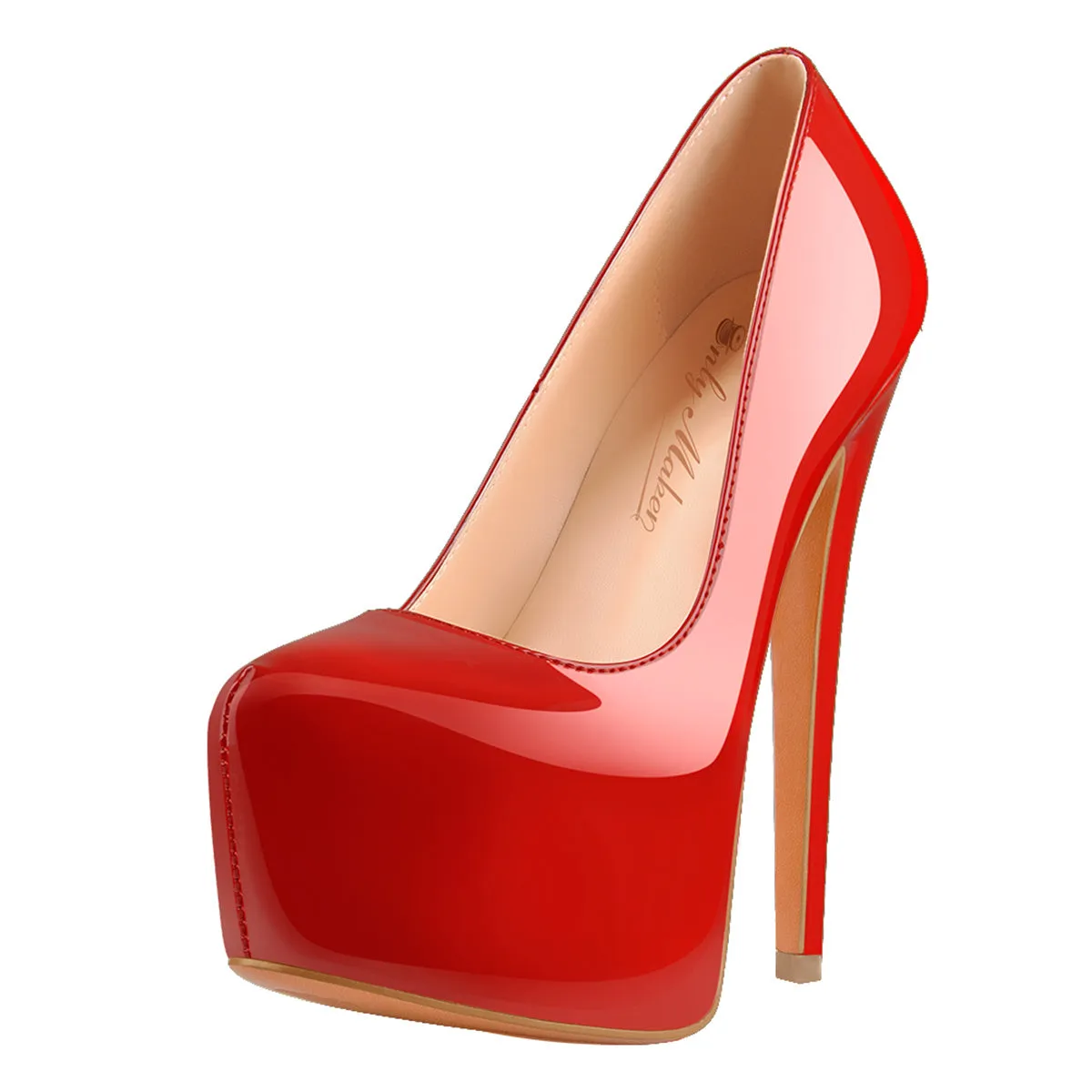 Chunky Heel Platform Pumps with Classic Round Toe