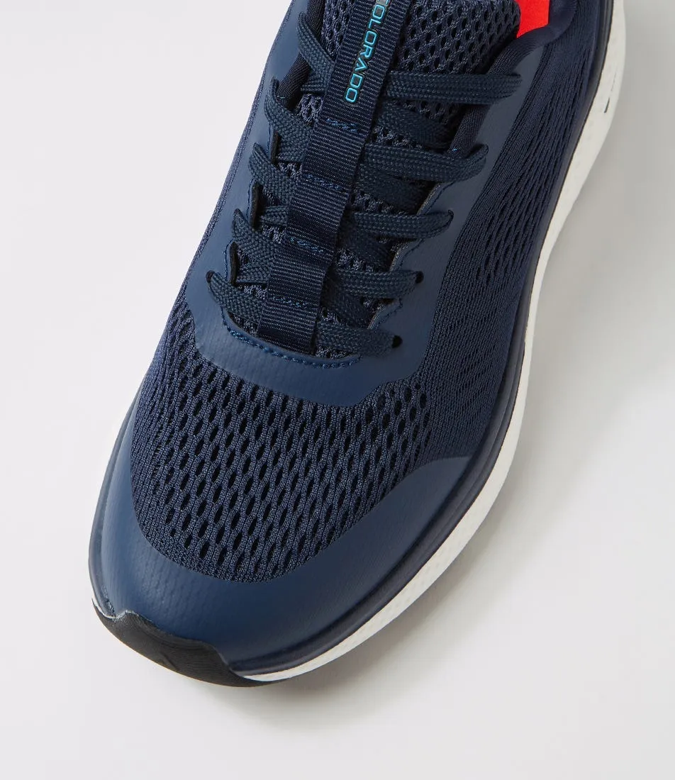 COLORADO Luis Navy Knit Sneakers