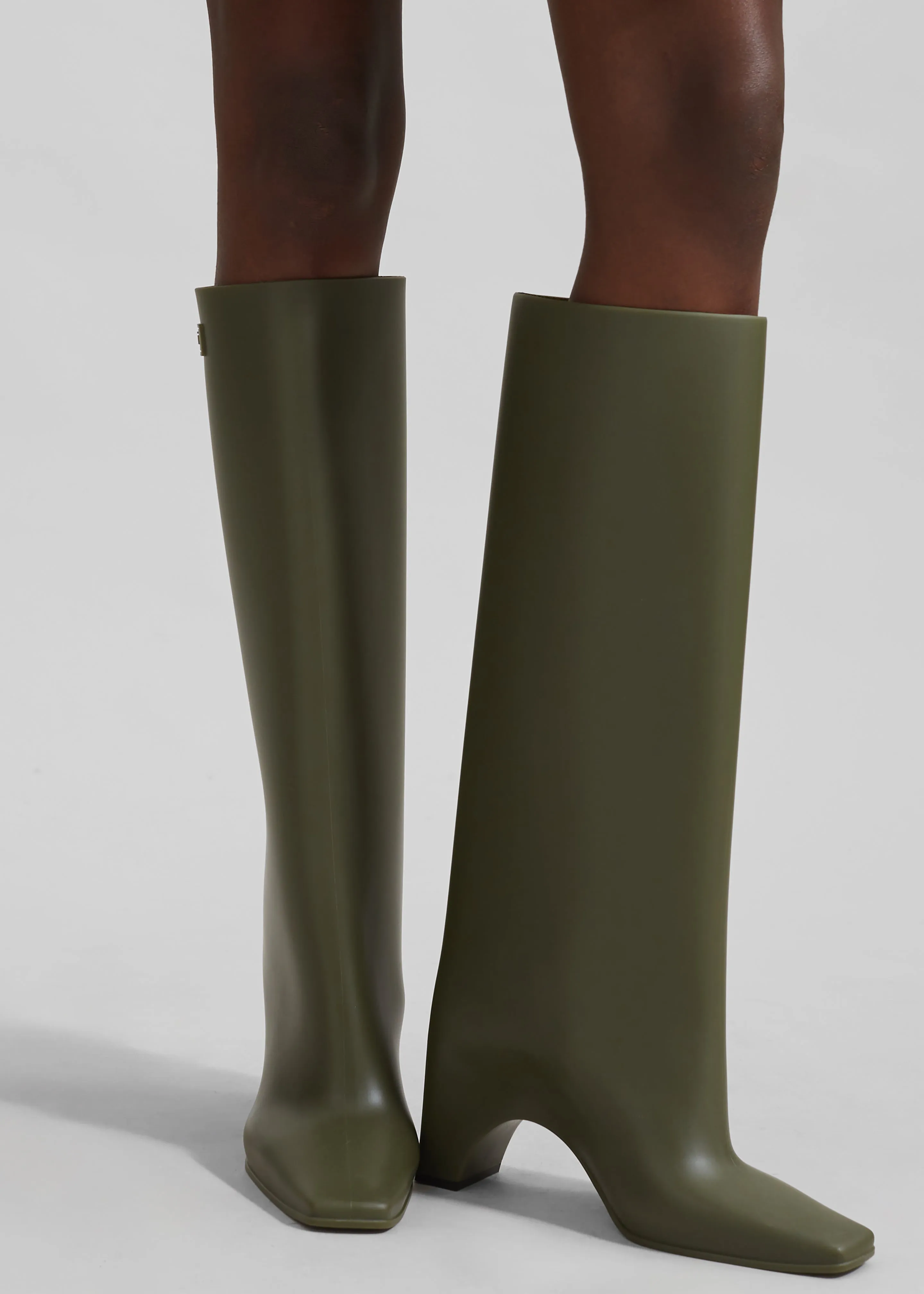 Coperni Rubber Bridge Boots - Green