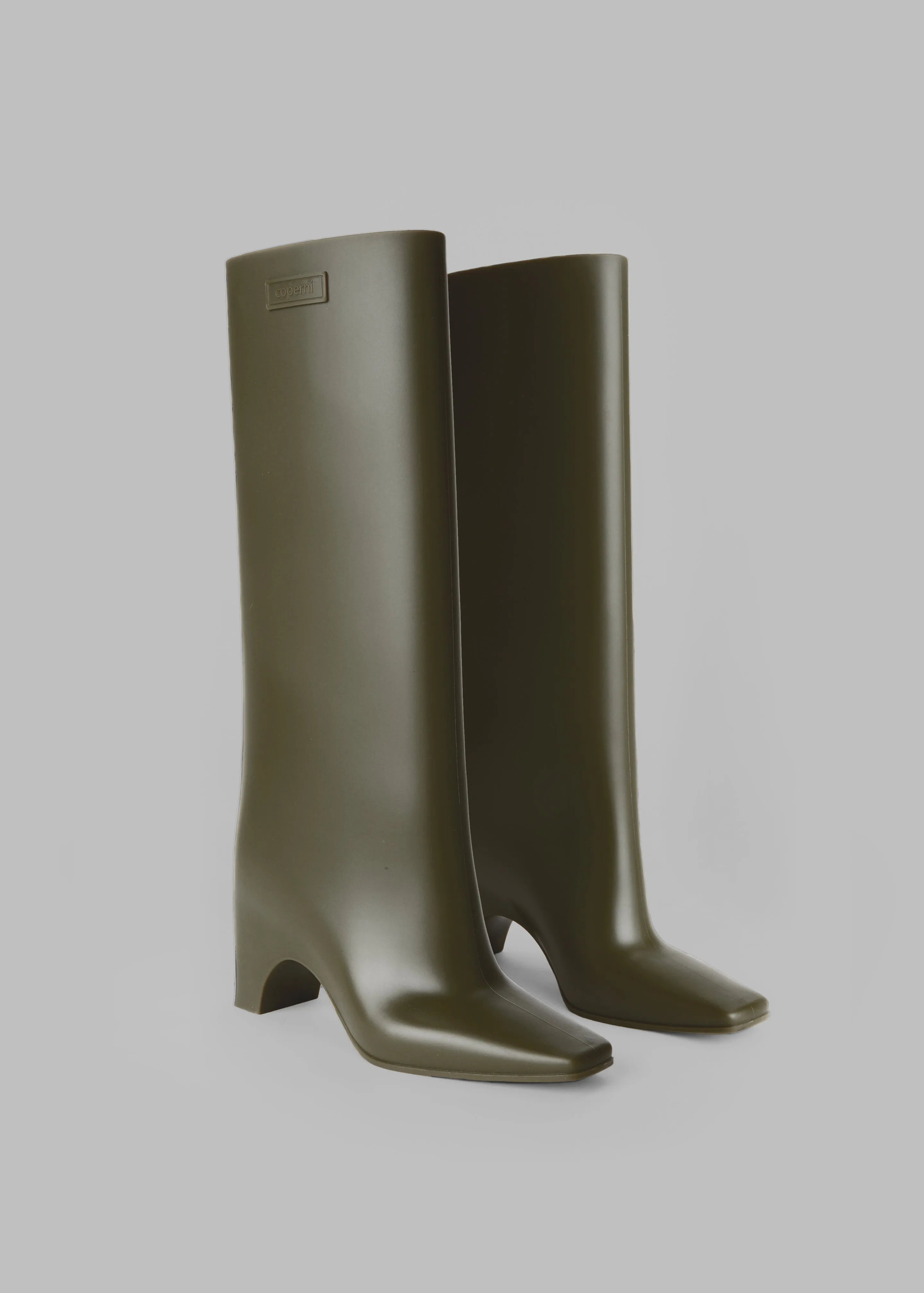 Coperni Rubber Bridge Boots - Green