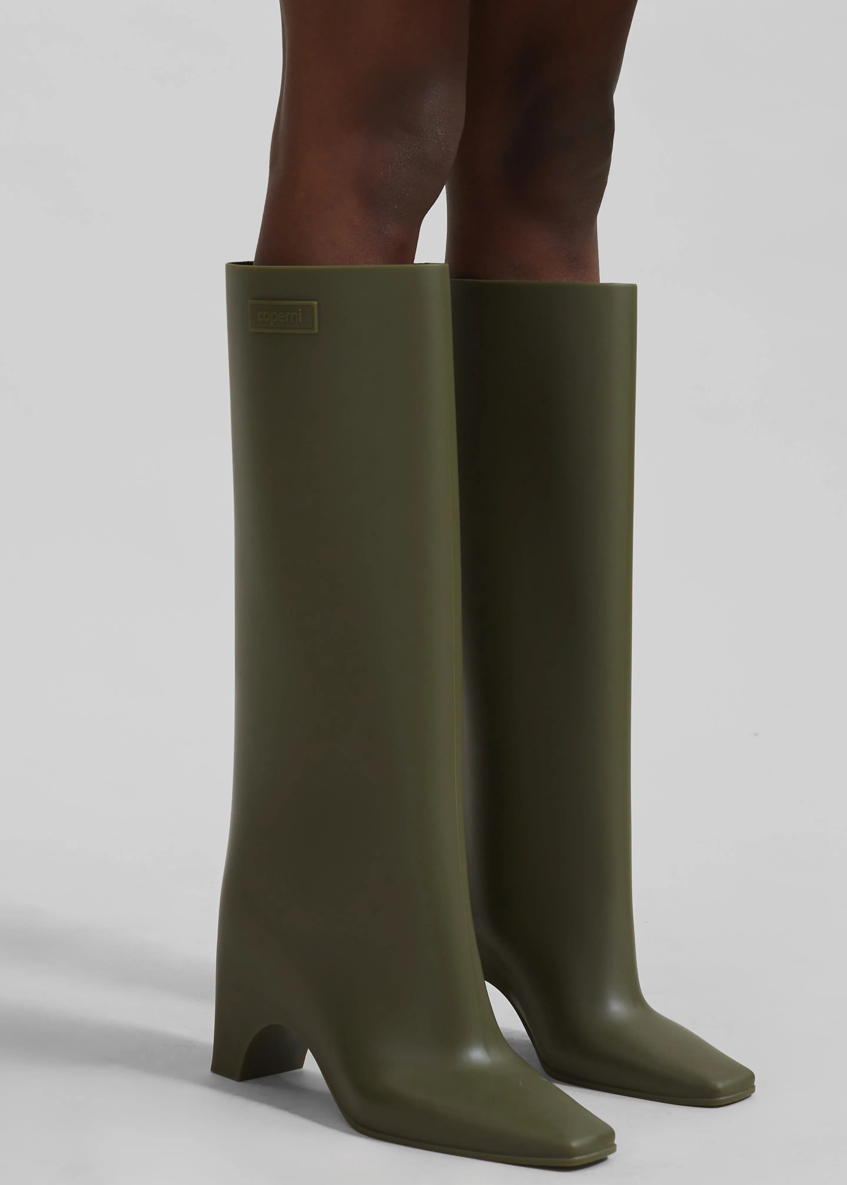 Coperni Rubber Bridge Boots - Green