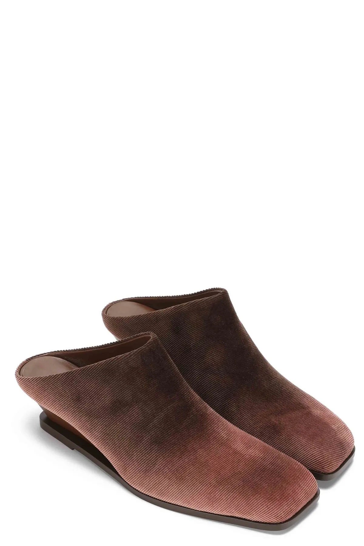 Burnished Corduroy Blade Mules