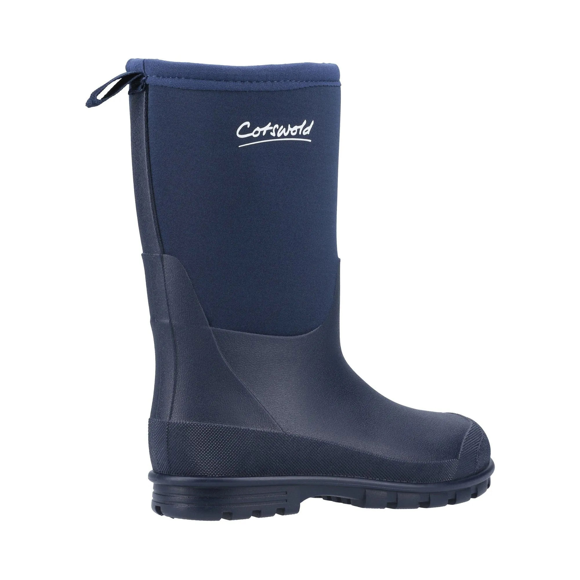 Cotswold Hilly Neoprene Kids Wellington Boots - Navy