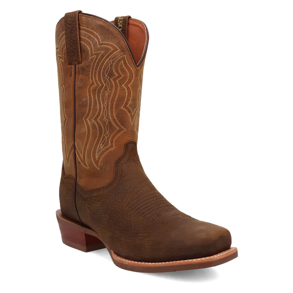 Creed Embroidered Square Toe Cowboy Boots