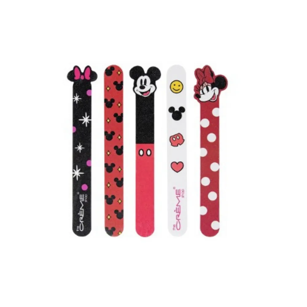 CREME Precision Nail Files Set de Lima de Uas de Mickey y Minnie Mouse