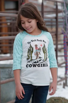 Cruel Girl World Needs Cowgirl Raglan for Girls