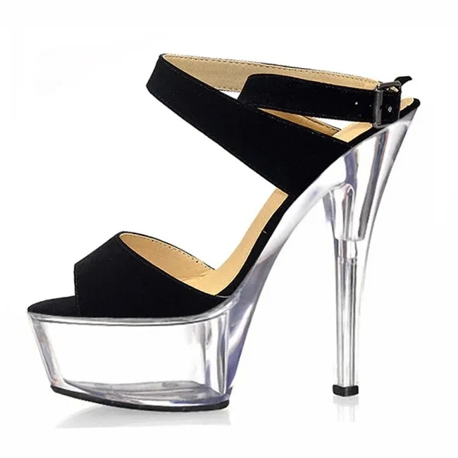 Crystal Sole High-Heel Pole Dancing Shoes for Women