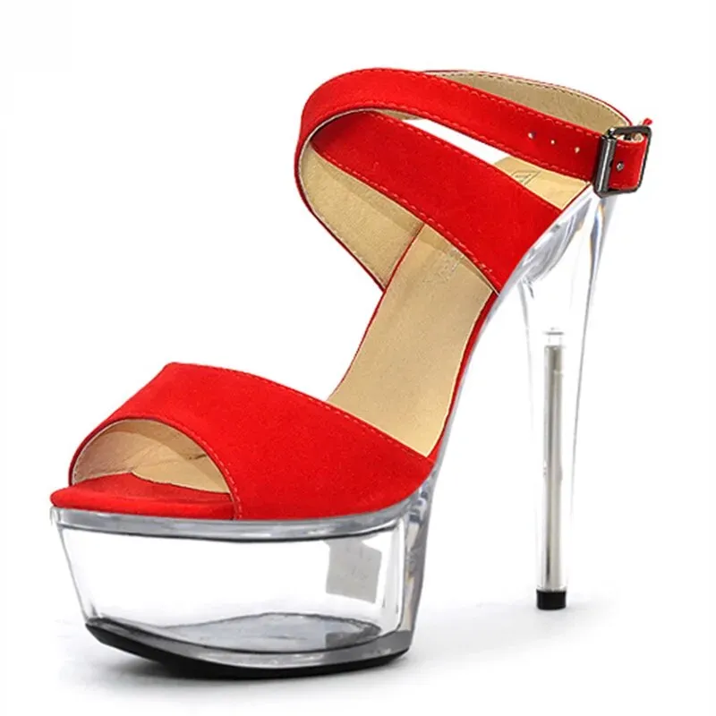 Crystal Sole High-Heel Pole Dancing Shoes for Women