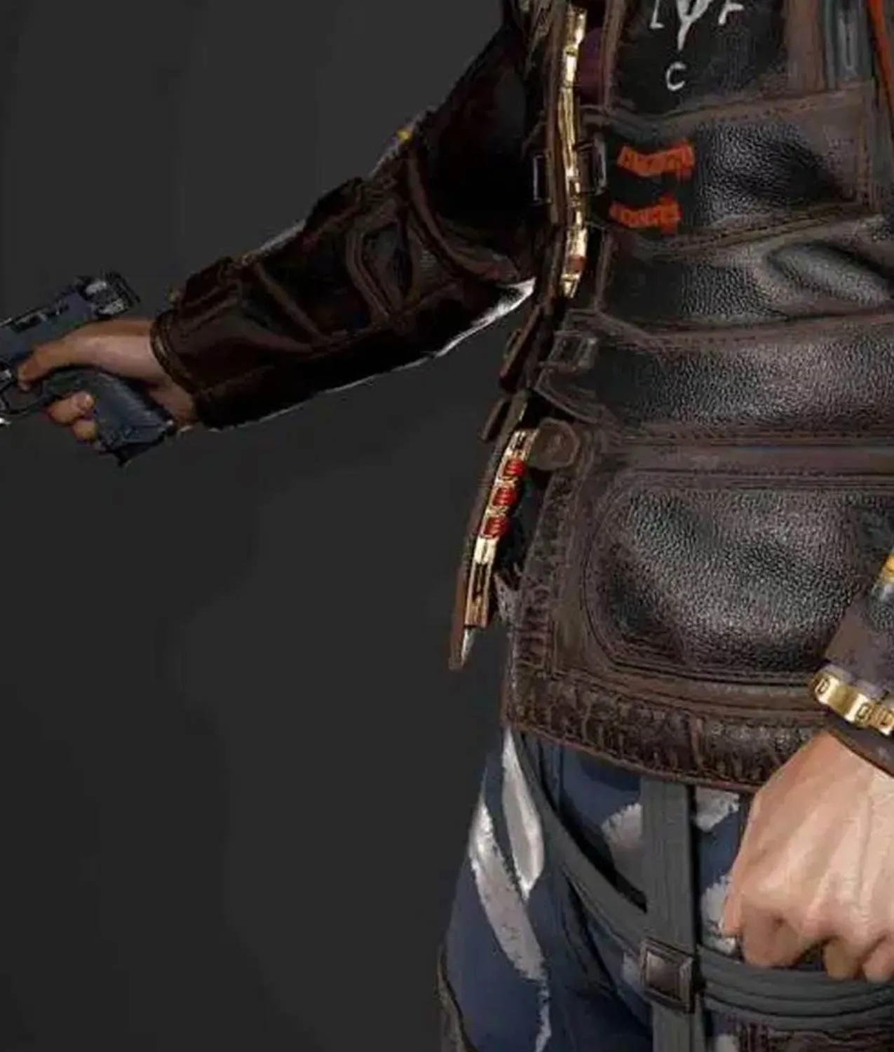 Videogame Royce Leather Jacket from Cyberpunk 2077