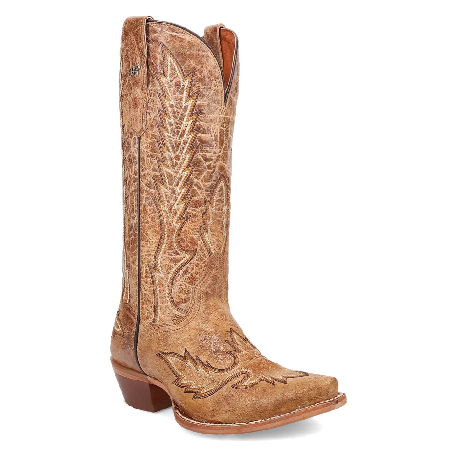 Dan Post Ladies Katina Distressed Tan & Brown Leather Boots DP5159