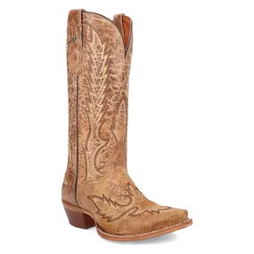 Dan Post Ladies Katina Distressed Tan & Brown Leather Boots DP5159