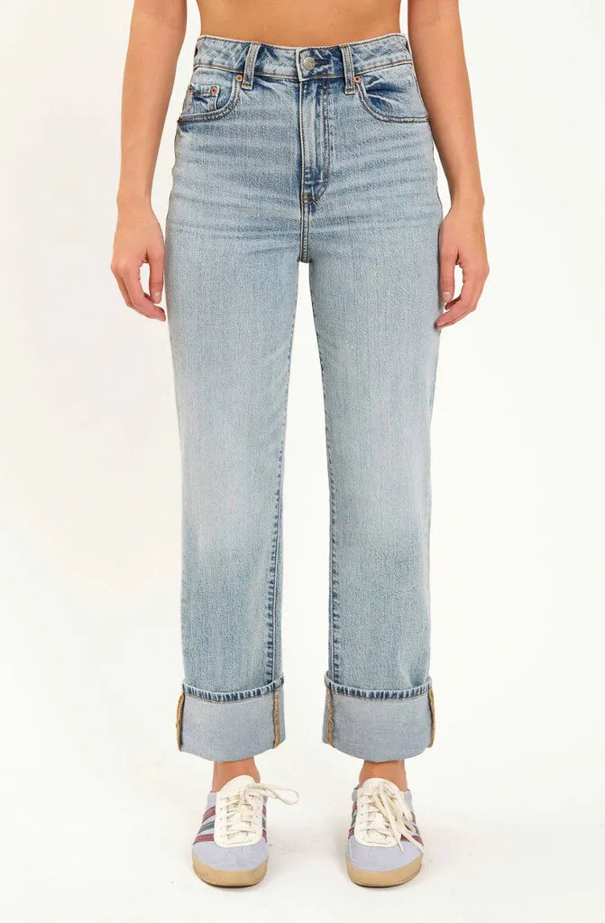 Denim Cuff Jeans in Girl Code