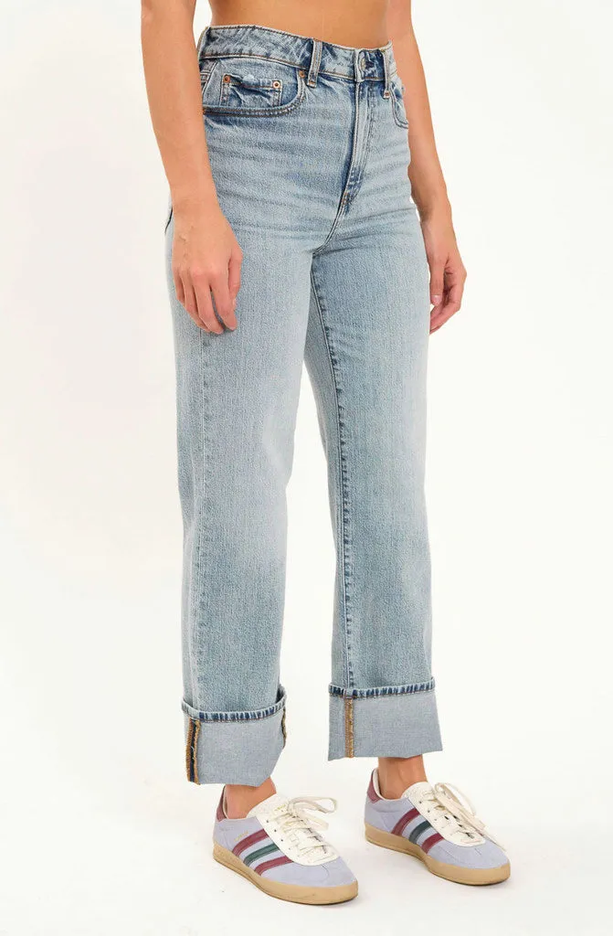 Denim Cuff Jeans in Girl Code