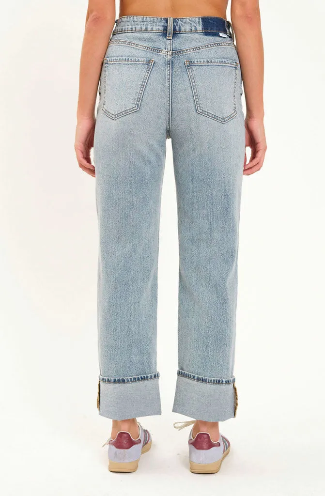 Denim Cuff Jeans in Girl Code