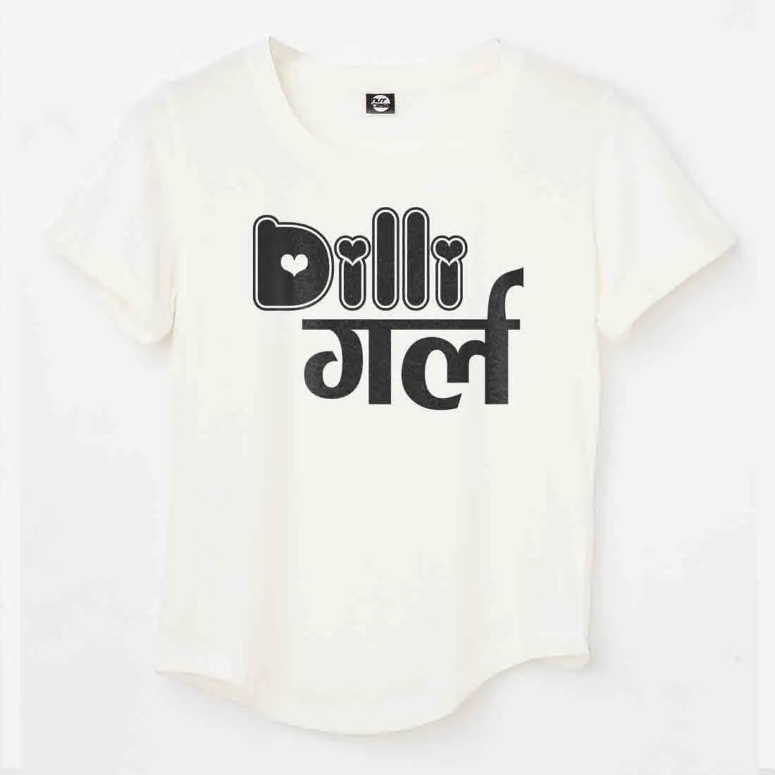 Delhi City Tshirts For Women  - Dilli Girl