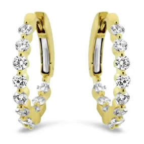 Diamond Hoop Earrings - Interior Exterior Design