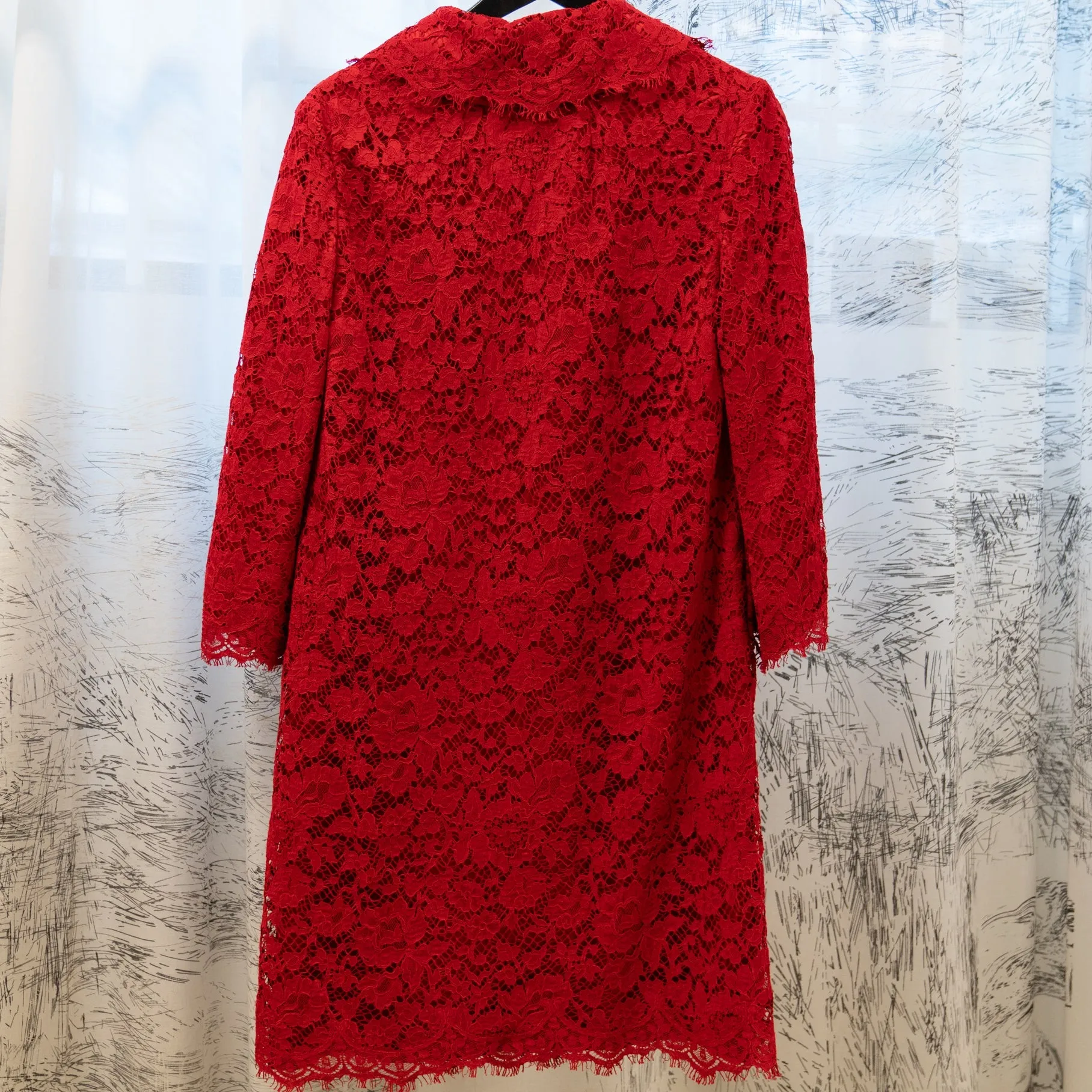 Dolce Gabbana red lace jacket TWS