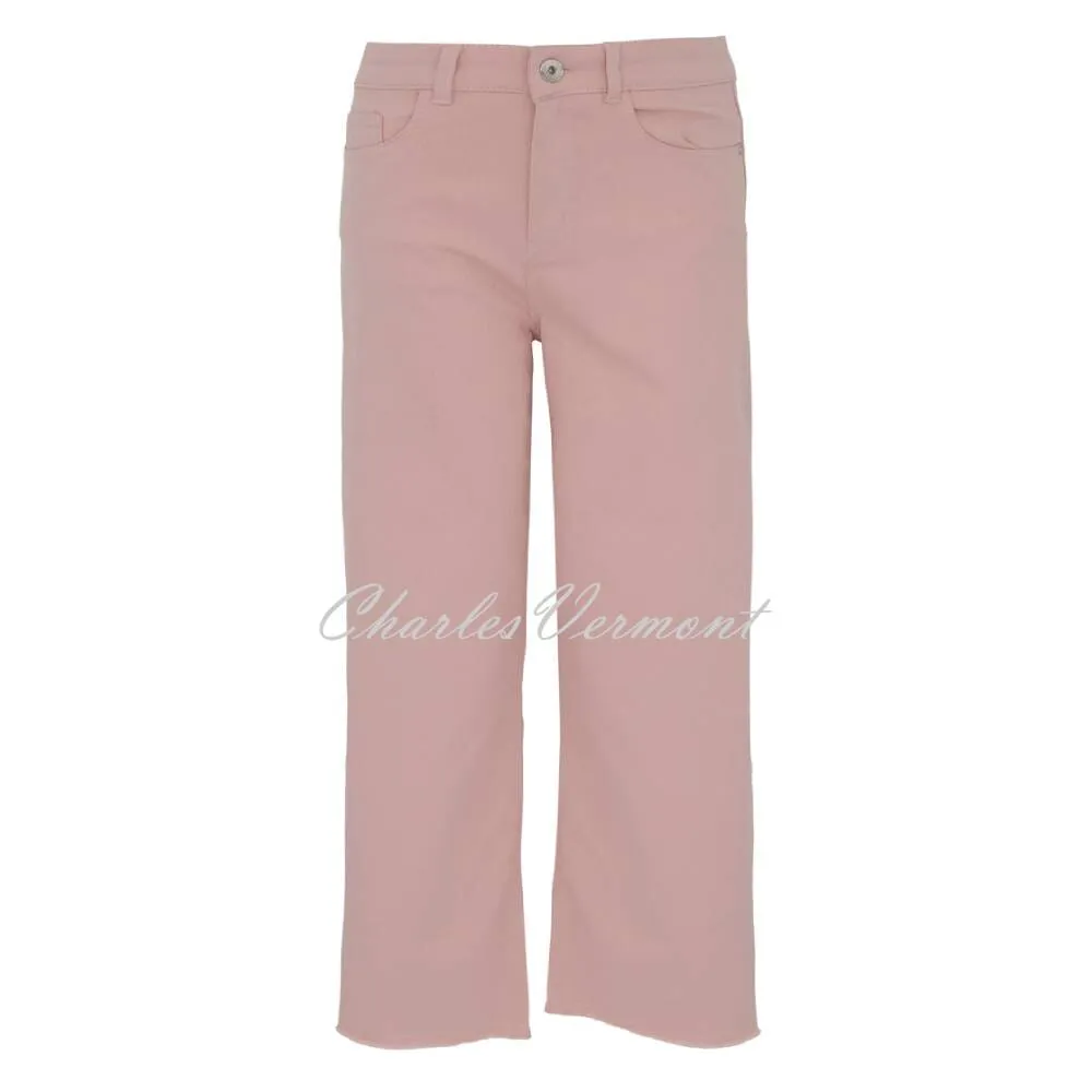 Dolcezza Cropped Wide Leg Jean - Style 23206 (Blush)