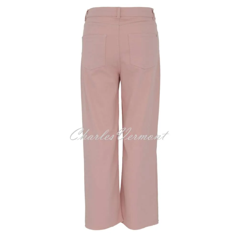 Dolcezza Cropped Wide Leg Jean - Style 23206 (Blush)