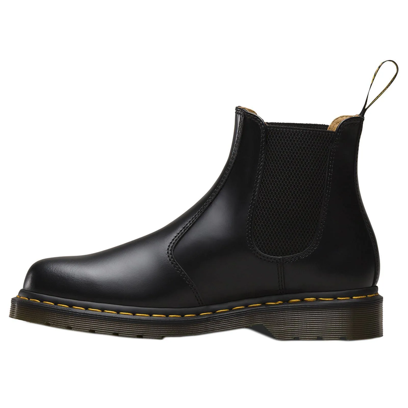 Dr. Martens 2976 Black Unisex Leather Chelsea Twin Gussets Pull on Ankle Boots - UK 6.5