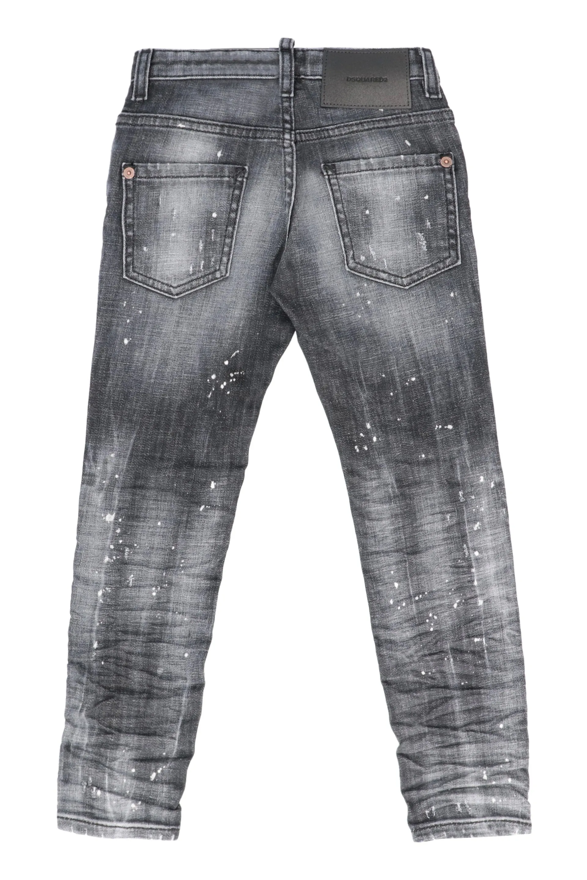 Dsquared2 Kids Ripped Mid-Rise Jeans