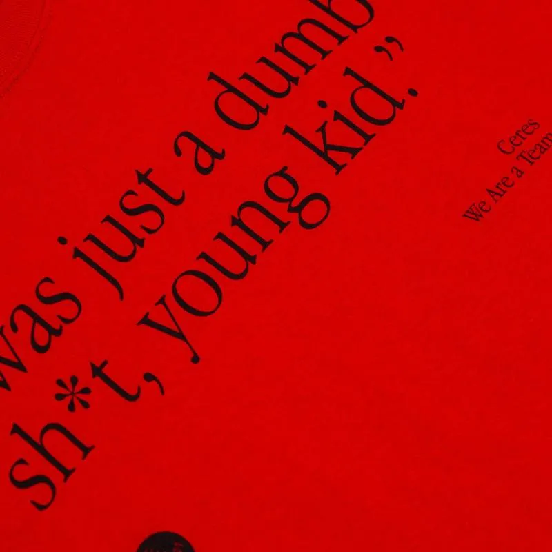 Dumb, Shit Kid Tee (Red)