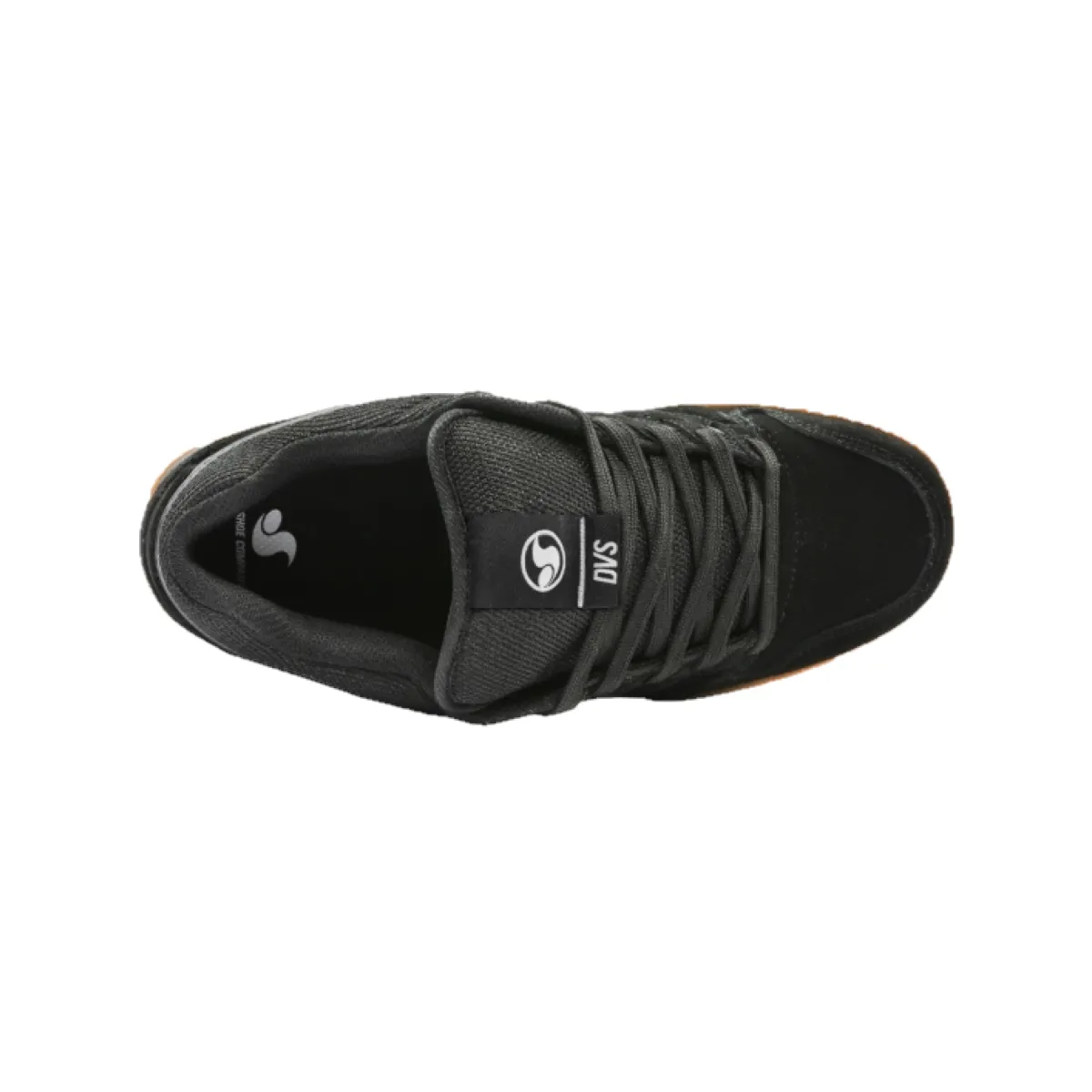 DVS F0000239006 TYCHO MN'S (Medium) Black/Black/White Leather & Nubuck Skate Shoes