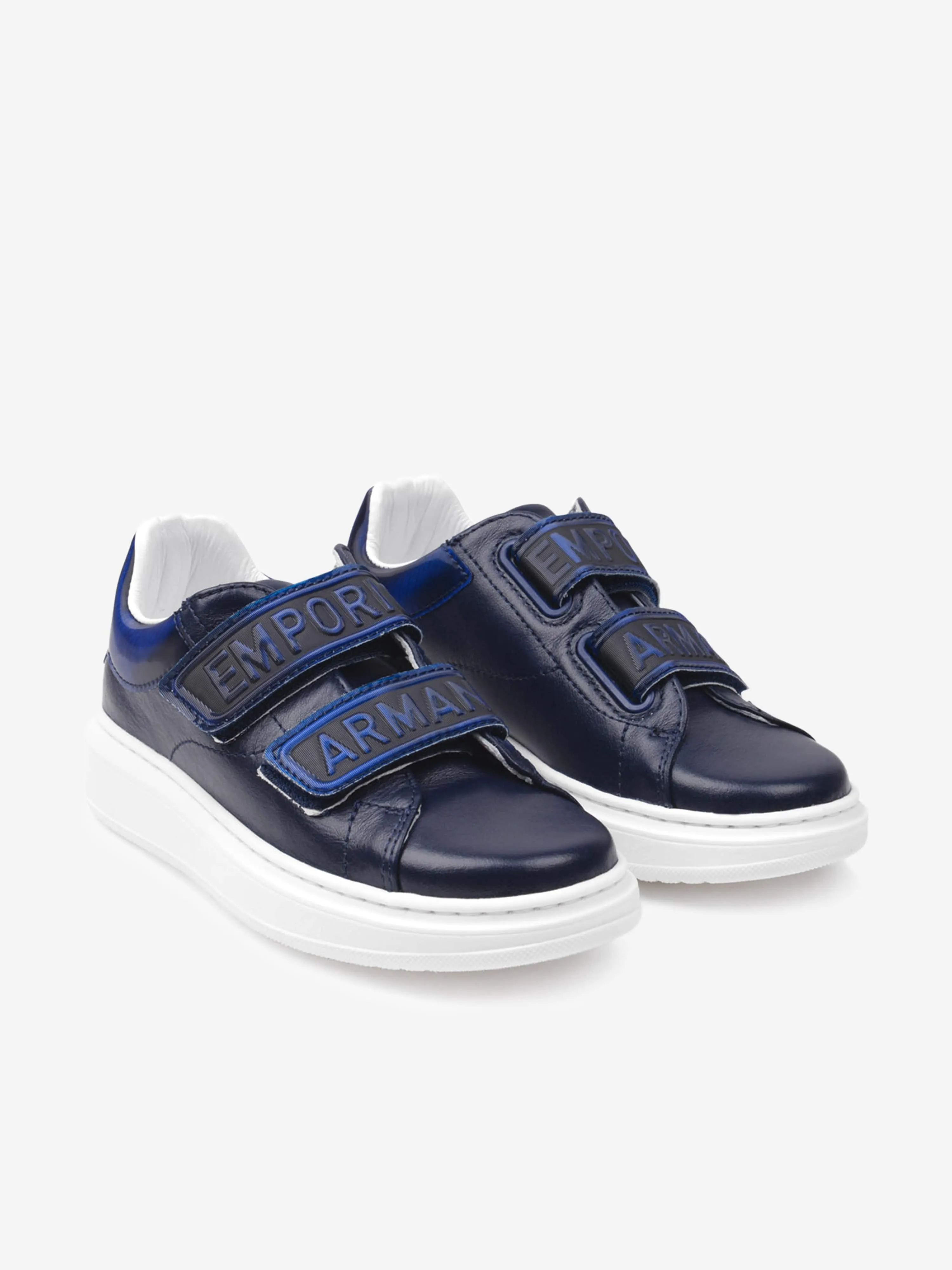 Emporio Armani Boys leather sports shoes