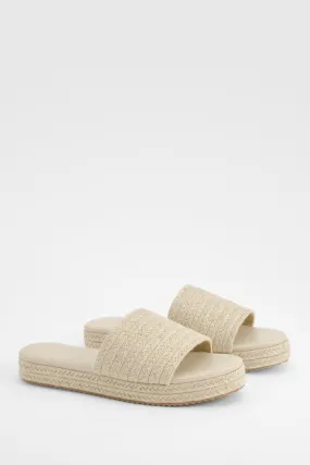 Espadrille Flatform Mules