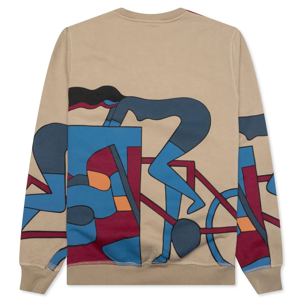 Etappe 17 Crew Neck Sweatshirt - Mushroom -> Etappe 17 Mushroom Crew Neck Sweatshirt