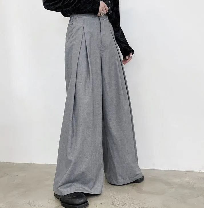 Extra Wide Pleat Front Trousers