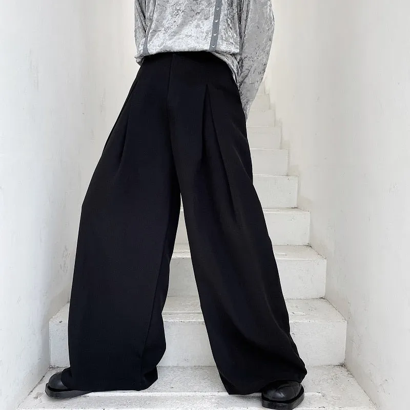 Extra Wide Pleat Front Trousers