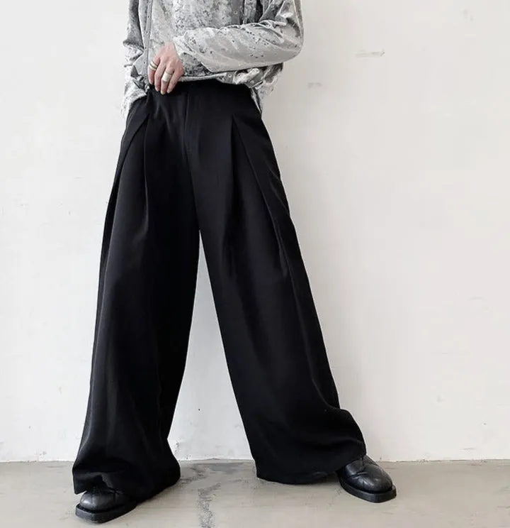 Extra Wide Pleat Front Trousers