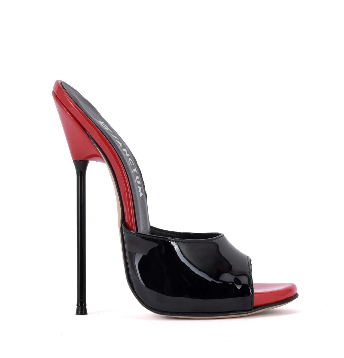 Extreme high Italian mules MAIA with metal needle heels