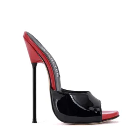 Extreme high Italian mules MAIA with metal needle heels