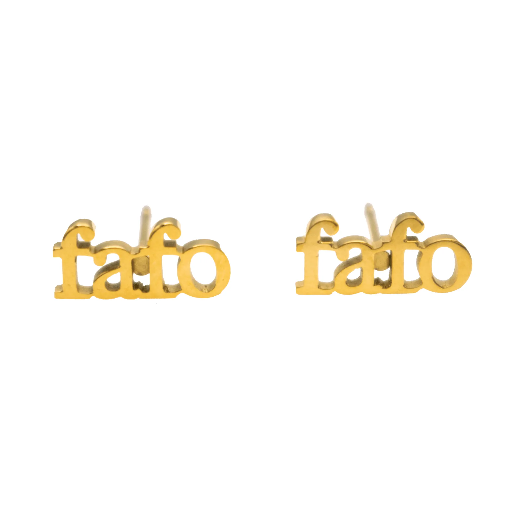 FAFO Initial Earring Set