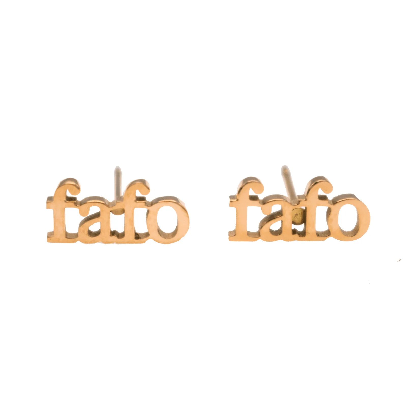 FAFO Initial Earring Set