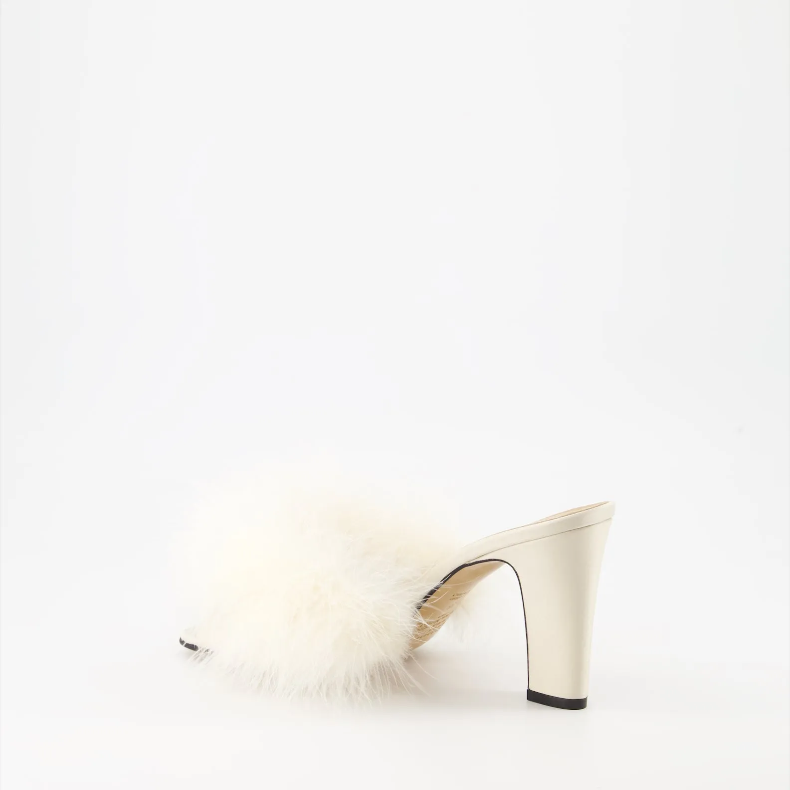 Feather-Trimmed Mules