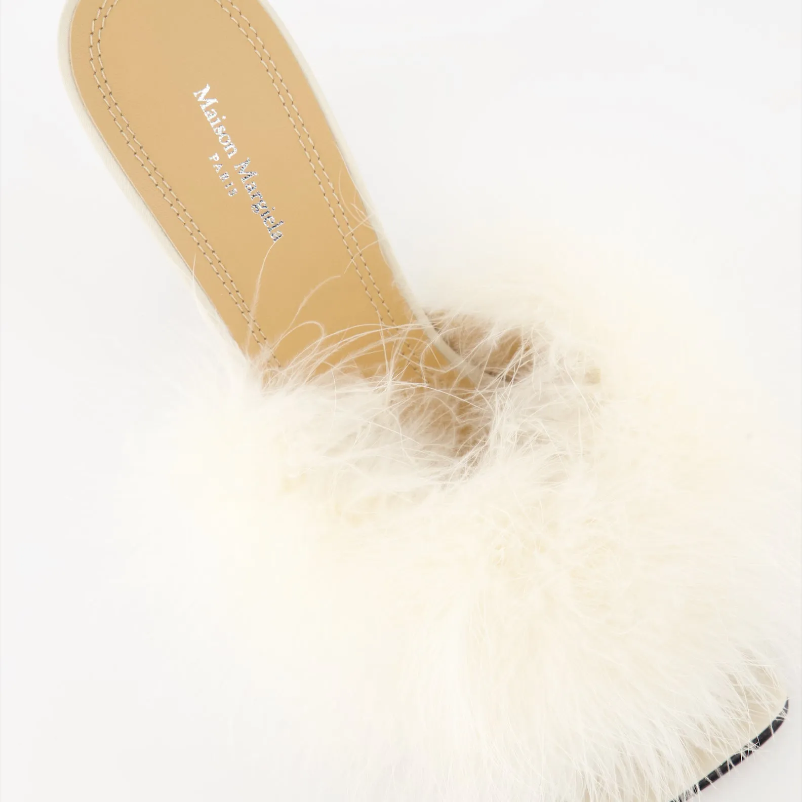 Feather-Trimmed Mules