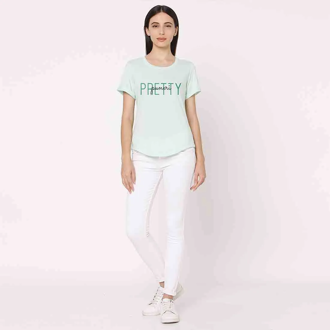 Feminist T Shirts For Women Pune City Tees - Pretty Pune Girl