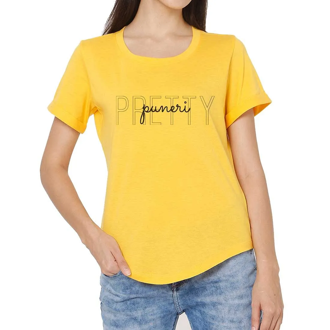 Feminist T Shirts For Women Pune City Tees - Pretty Pune Girl