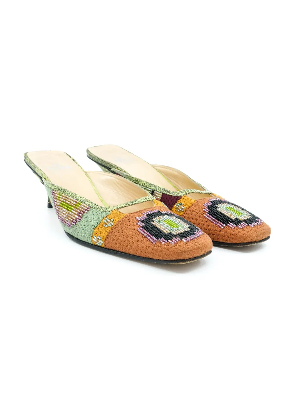 Fendi Beaded Mules, 7