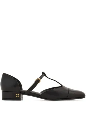 Ferragamo T-strap ballet pumps - Black