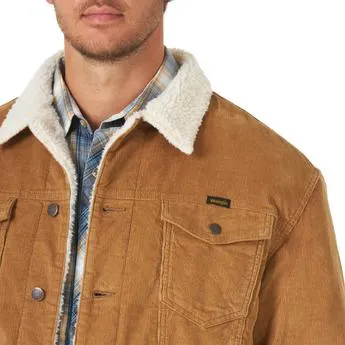 Wrangler Men's Corduroy Jacket with Sherpa Lining - Final Sale