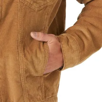 Wrangler Men's Corduroy Jacket with Sherpa Lining - Final Sale