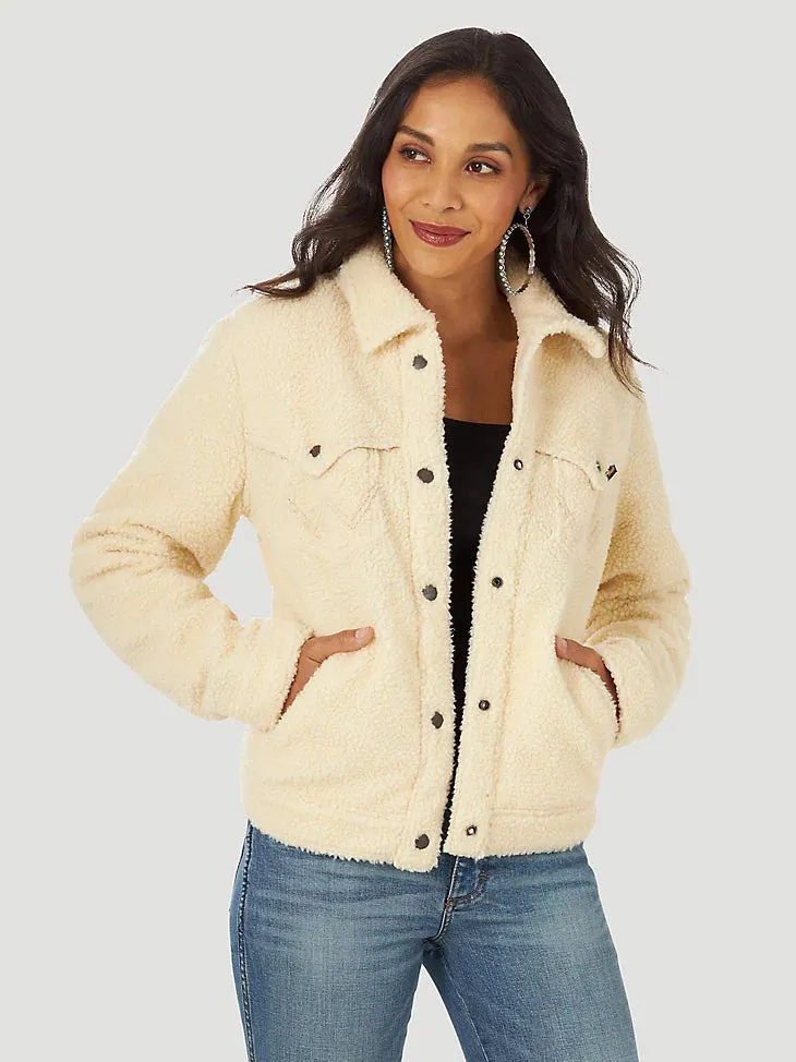 Wrangler Retro Sherpa Snap Jacket - Final Sale