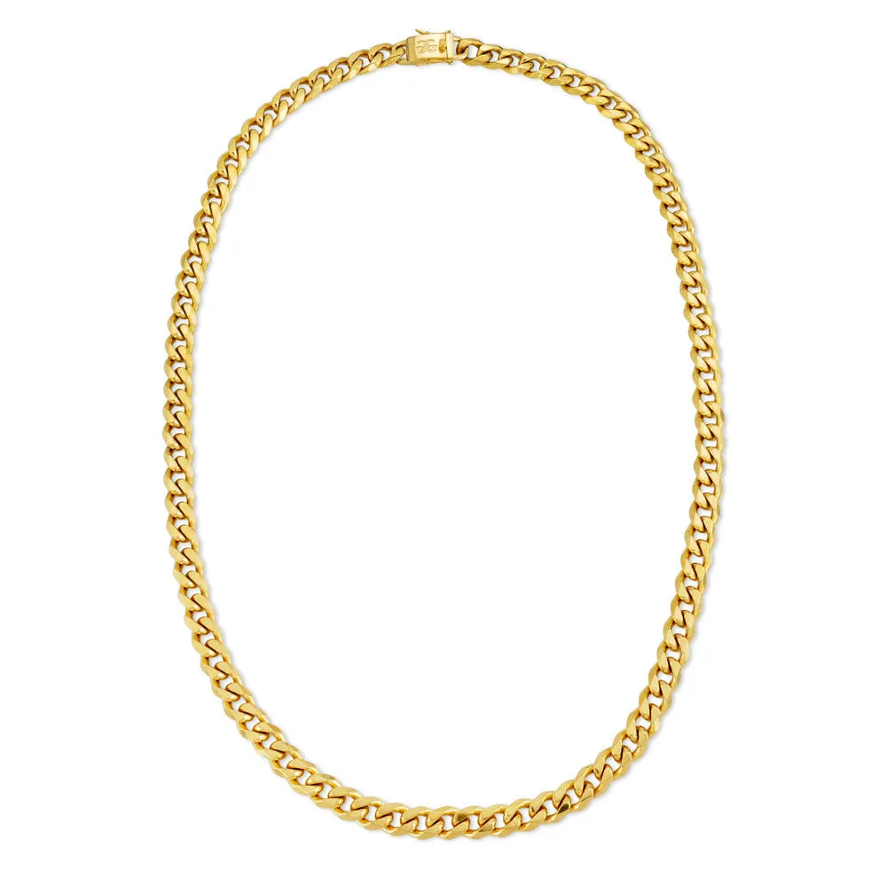 Flat Edge Cuban Link Chain for Women